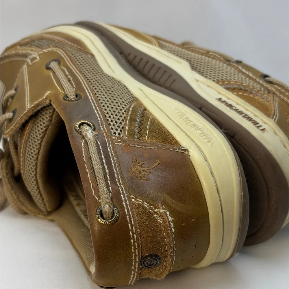 Margaritaville‎ Men's Sz10 Tan Anchor/Deck Leather Casual Shoes